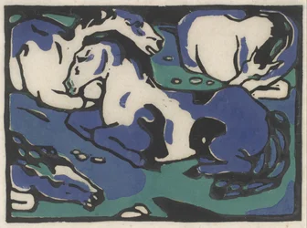 Chevaux au repos
