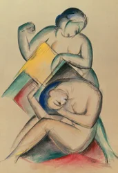 Deux femmes nues, vers 1910-15