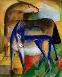 Deux ânes bleus