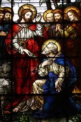 Christ remettant les clés à Saint Pierre, vers 1920