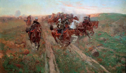 Scène de la bataille de Kuryuk-Dara en juillet 1854