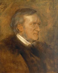 Allemagne, Portrait de Wilhelm Richard Wagner (1813 - 1883), compositeur, librettiste, chef d
