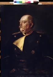 Portrait du chancelier Otto von Bismarck en uniforme