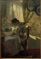 Couturière à la fenêtre