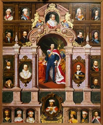 Portraits des rois bavarois de la famille Wittelsbach