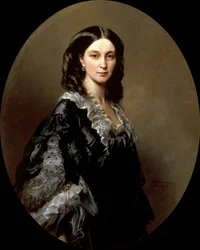 Portrait de la duchesse Elizaveta Alexandrovna Baryatinskaya, née princesse Chernysheva 1826-1902, 1858