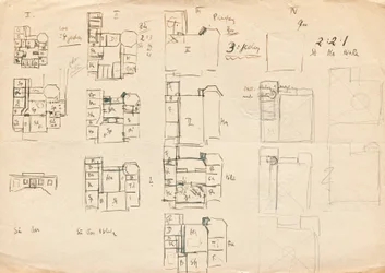 Esquisses de conception pour la villa atelier de Matsch - Plans