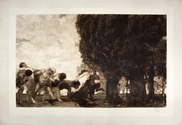 Bacchantes, satyres et nymphes