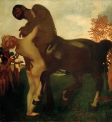 Centaure et nymphe