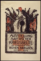 Exposition des dépouilles de guerre bavaroises au profit de la Croix-Rouge, 1915