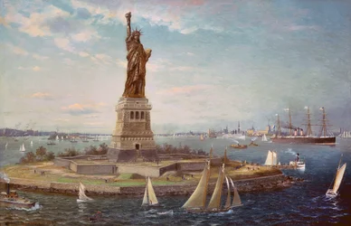 Île de la Liberté, Port de New York, 1883
