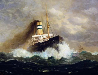 Navire de passagers Potsdam par Fred Pansing (1844-1912)