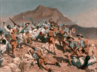 2e Bataillon 5e Fusiliers Gurkha à Ahnai Tangi, Frontière Nord-Ouest, Inde