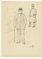 Portrait du poète Paul Verlaine à Londres (L