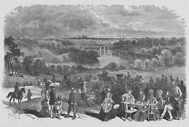 Vue depuis le manoir de Belmont, Fairmount Park