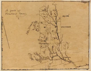 Une partie du comté de Penobscot, Maine