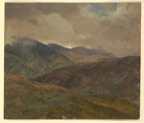 Collines bleues et nuages gris, Jamaïque