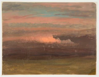 Étude de nuages au coucher du soleil