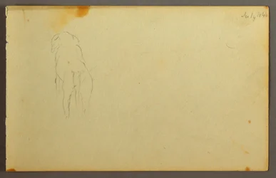 Dessin, Animal, de dos, 1844