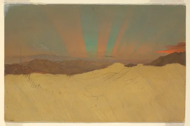 Dessin, Aurore boréale, 1860-70