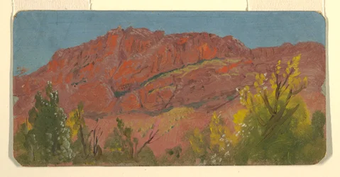 Dessin, Baalbek, route de la montagne, mai 1868