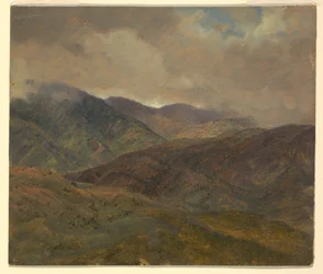 Dessin, Collines bleues et nuages gris, Jamaïque, mai-août 1865