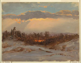 Dessin, Ferme de Church, Hudson, New York, 1870-80