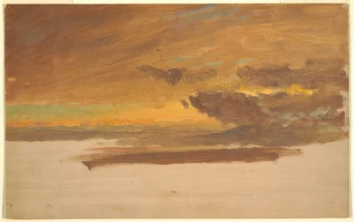 Dessin, étude de nuages, 1860-70