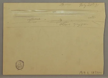 Dessin, étude de nuages, 28 juillet 1871