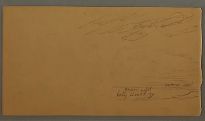 Dessin, Nuage sur les collines, peut-être 1875