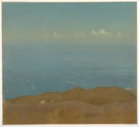 Dessin, étude de nuages, 1860-70