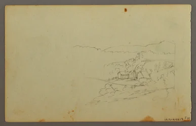 Dessin, étude de nuages, peut-être 1844