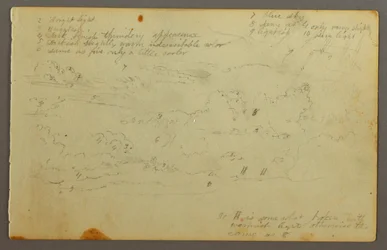 Dessin, étude de nuages, peut-être 1844