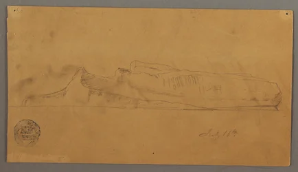 Dessin, iceberg flottant, 16 juillet 1859