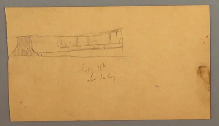 Dessin, iceberg flottant, 16 juillet 1859