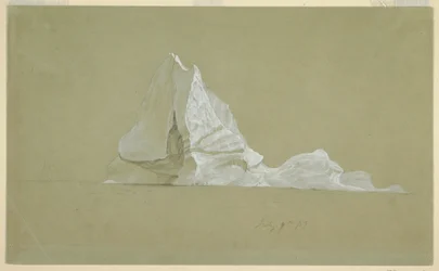 Dessin, iceberg flottant, 9 juillet 1859