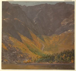 Dessin, Grand Bassin, Mont Katahdin, Maine, avant 1878