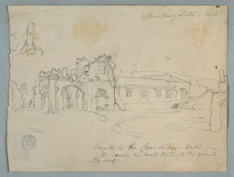 Dessin, Hôpital de San Juan de Dios, Honda, Colombie, 1853