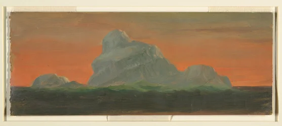 Dessin, Iceberg dans le ciel du soir, juin 1859