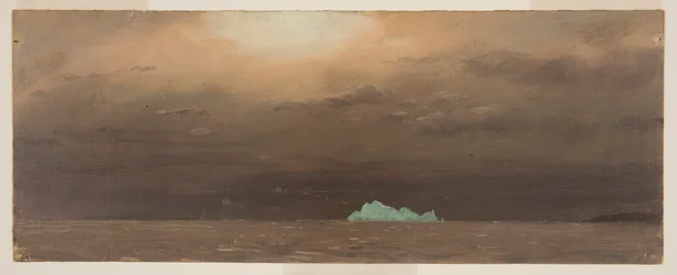 Dessin, iceberg, Terre-Neuve, 1859