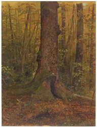 Dessin, Dans les bois, probablement dans le Maine, 1850-60