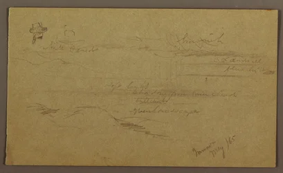 Dessin, paysage, mai 1865