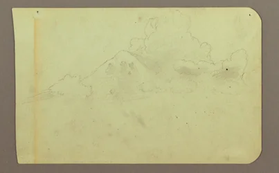 Dessin, paysage avec nuages ; verso : montagne, 1883