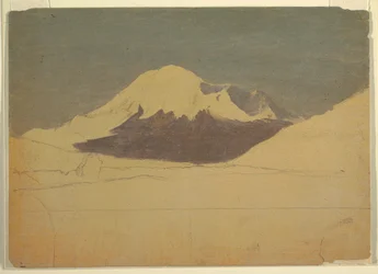 Dessin, mont Chimborazo, Équateur, juillet 1857