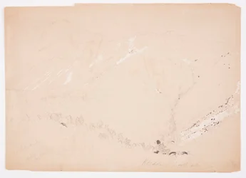 Dessin, mont Katahdin, vu du sud, août 1852