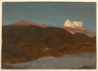 Dessin, paysage montagneux, mai 1865