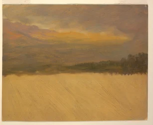 Dessin, paysage montagneux, 1860-70