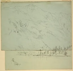 Dessin, Mt. Katahdin, Maine, 1870-78