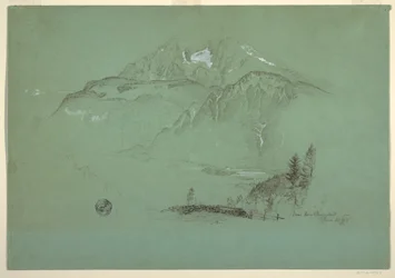 Dessin, près de Berchtesgaden, Bavière, 30 juin 1868