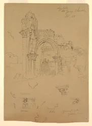Dessin, ruines de l